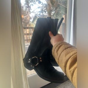 Black Frye Harness Boots